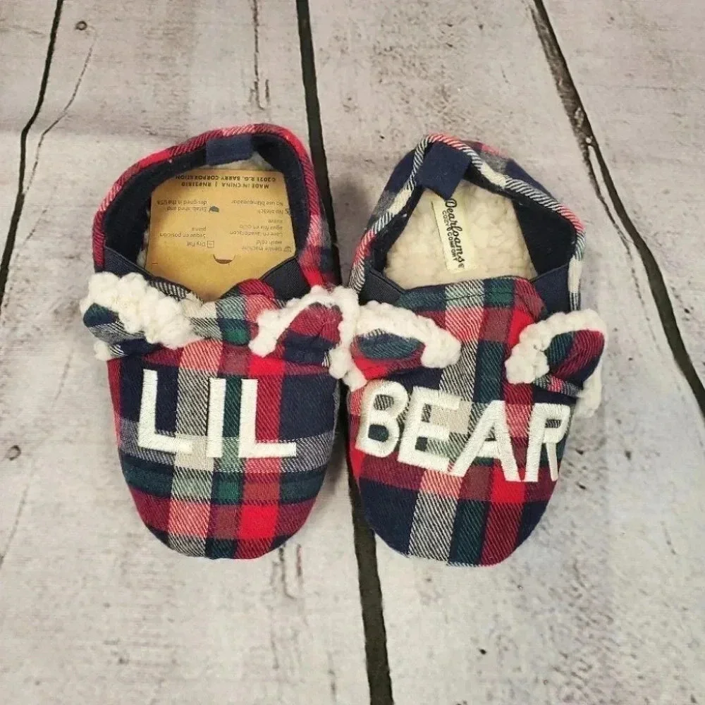 LIL BEAR 11/12 Dearfoams LiL Bear Memory Foam Slippers